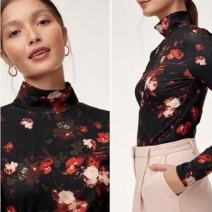 Aritzia Wilfred Cheval Floral Turtleneck
